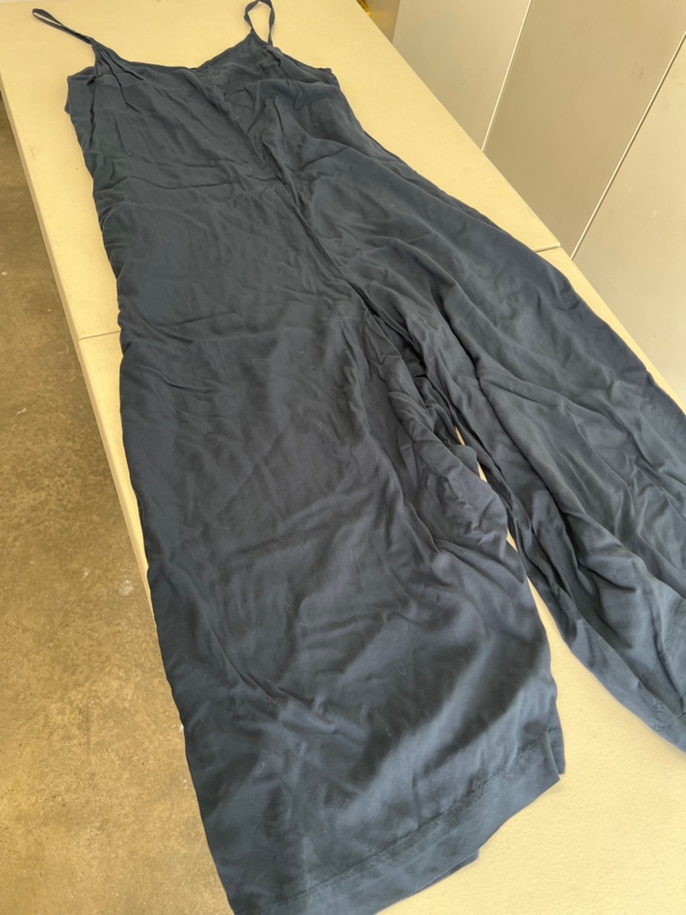 LOFT Navy Wide-Leg Jumpsuit